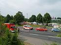 Schwerer Unfall mit Reisebus Lohmar Donrather Dreieck P333